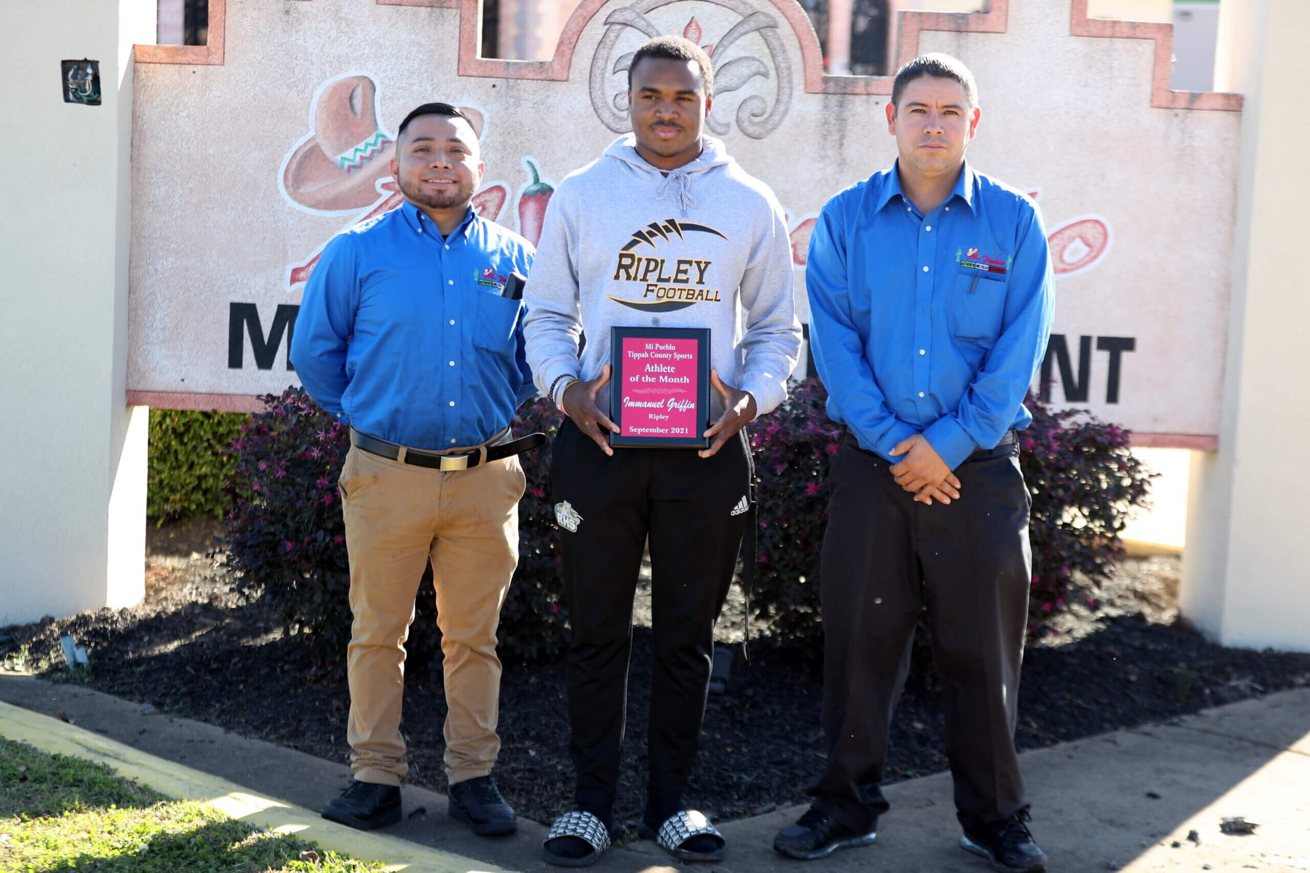 September 2021 Athlete of the Month presented by Mi Pueblo is Ripley's Immanuel Griffin
