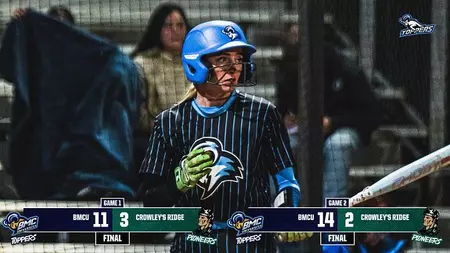 Toppers continue hot start to the season, sweeping Crowley’s Ridge College in doubleheader