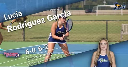 Garcia earns SSAC Women’s Tennis Player of the Week after dominant season debut