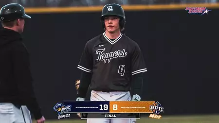 Blue Mountain Christian erupts for 19 runs to close series against Brewton-Parker Toppers explode for nineteen runs in series finale against BPCU Barons