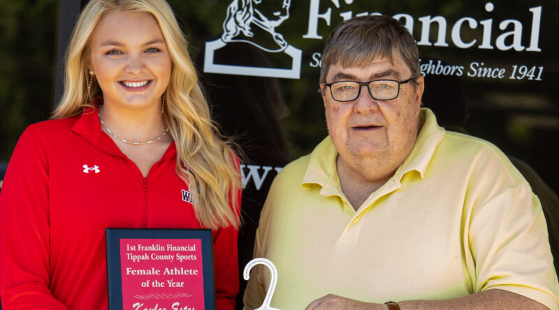 Kaylee Estes Named 1st Franklin Financial Tippah County Sports Female Athlete of the Year