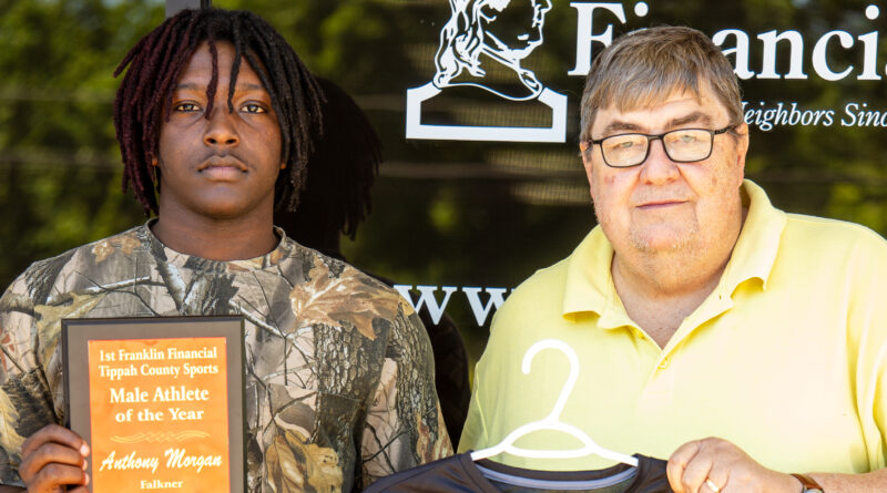 Anthony Morgan Named 1st Franklin Financial Tippah County Sports Male Athlete of the Year