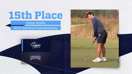 Riddle finishes inside top 15 at NAIA Men’s Golf National Championship