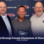 BMCU Softball Wins SSAC Champions of Character Award BMCU Softball earns SSAC Mayor Todd Strange Female Champions of Character Team Award