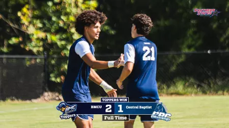 Toppers defend The Summit with 2-1 win over Central Baptist
