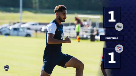 Vieira's late equalizer earns Toppers road draw at Louisiana Christian